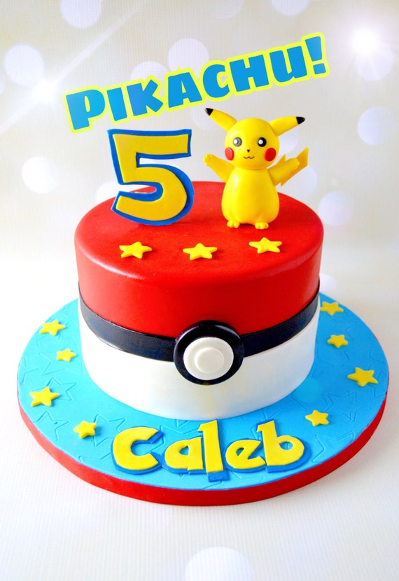 Pikachu Cake Topper Pokémon Cake Topper Pokemon Cake Pokemon - Etsy  Australia