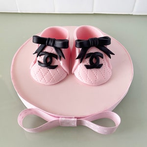 Baby shoes cake topper baby shoes