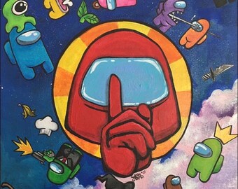 Among Us Gamer Gear - Adhesivo de vinilo de 3"; apto para lavavajillas de alta gama; adhesivo artístico para interiores y exteriores