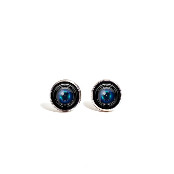 BOUCLES d’oreilles CAMERA LENS, Boucles d’oreilles chirurgicales en acier inoxydable, boucles d’oreilles Stud, boucles d’oreilles photographe, accessoires mignons, boucles d’oreilles post, focus caméra