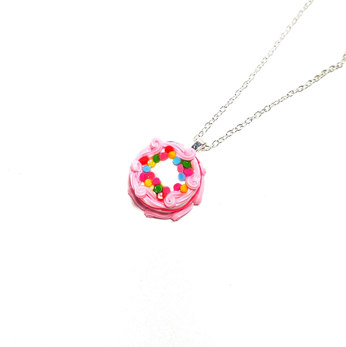 Miniature Happy Birthday Cake Ring or Necklace Miniature Food Etsy