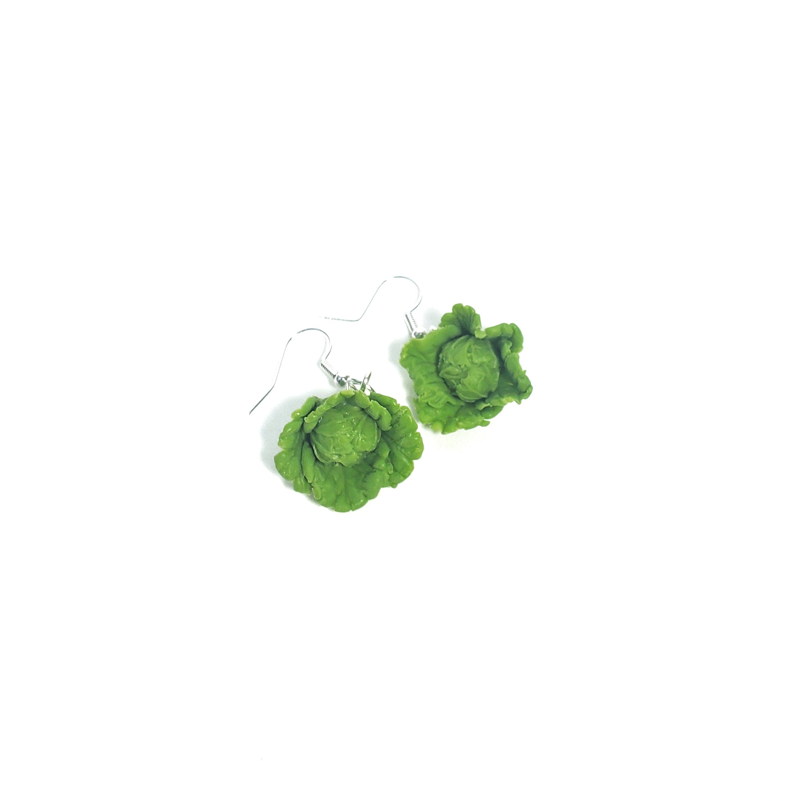 Miniature Cabbage Dangle Earrings Miniature Food Jewelry Etsy