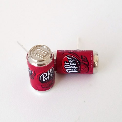 dr-pepper-soda-can-earrings-miniature-food-drink-earrings-etsy-israel