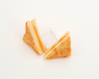 Miniature Food Earrings Grilled Cheese Sandwich