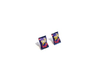 Miniature Takis Earrings, miniature food jewelry, junk food earrings, kawaii, cute, accessories,Mexican goodies