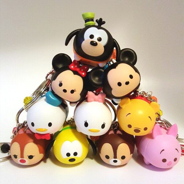 Miniature Kawaii Cute Tsum Tsum Keychains 10 Different Characters