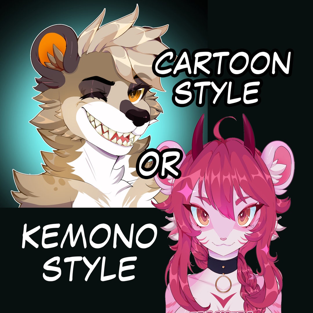 Digital Detailed Furry Headshot Commission - Etsy