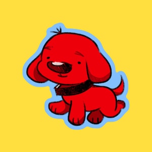Clifford PBSKIDS Sticker Set 3 Inch Holographic Stickers