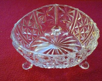 Glass candy dish