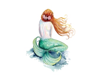Free Free 73 Mermaid On Rock Svg SVG PNG EPS DXF File
