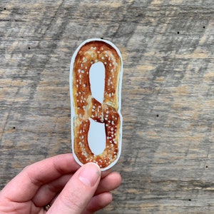 Philadelphia Single Soft Pretzel Vinyl Sticker