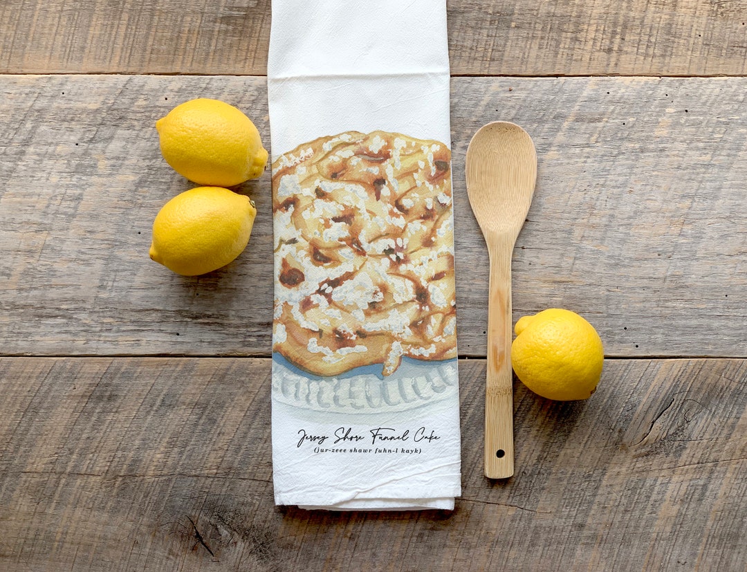 Jersey Shore Funnel Cake Flour Sack Tea Towel / Tea Towel / Etsy
