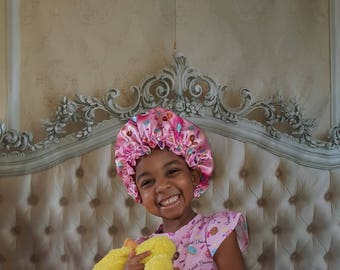 bonnet satin adjustable infants toddlers mcstuffins doc dreams toddler sweet