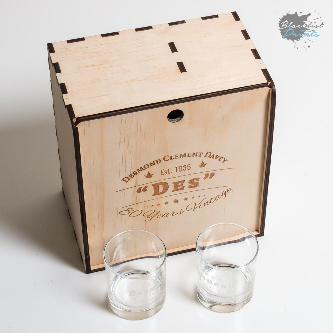 Wooden Scotch Box Personalised Gift Box 21st Gift 18th Etsy