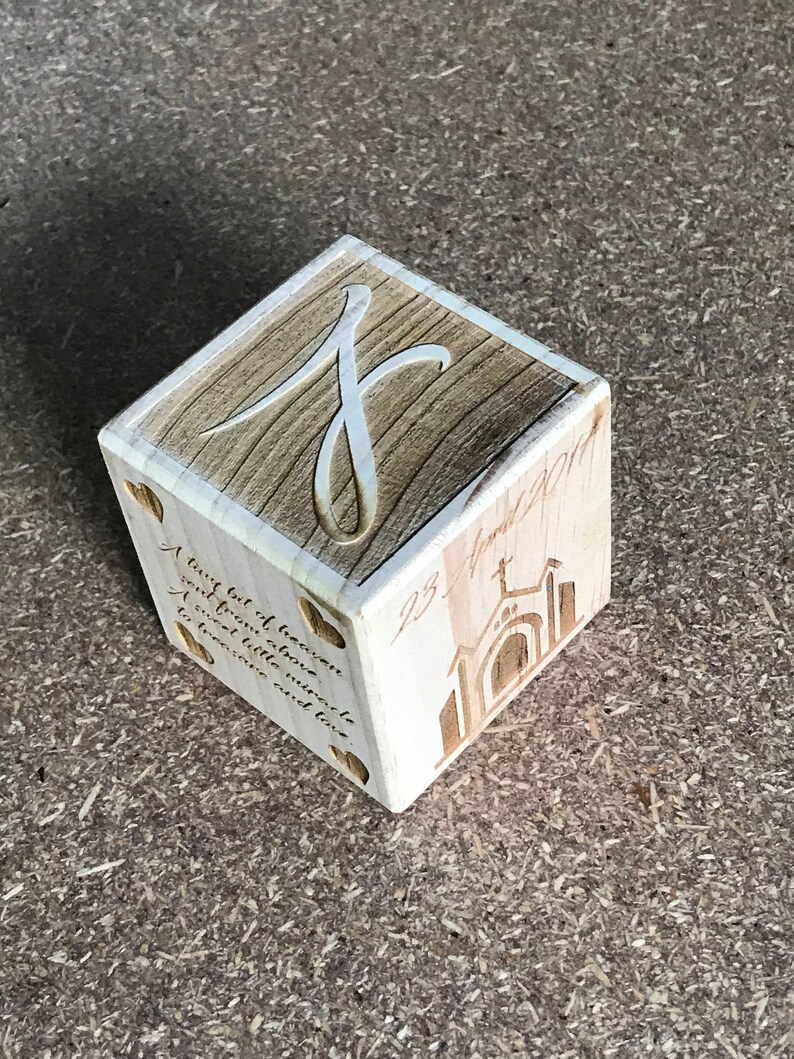 Wooden Baby Block Engraved Baby Block Baby Gift Etsy Australia