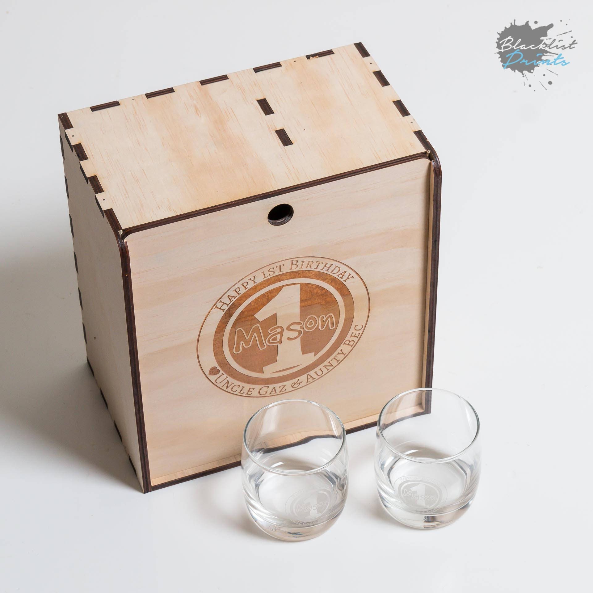 Wooden Scotch Box Personalised Gift Box 21st Gift 18th Etsy