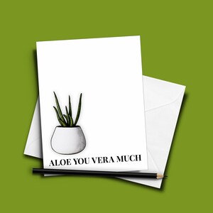 Beaucoup d'aloe vera ! Saint-Valentin / Carte d'amour