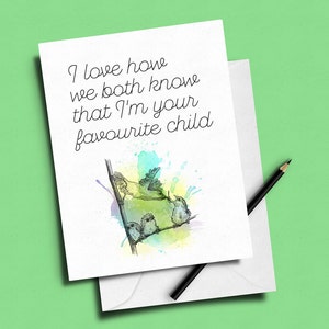 Favourite Child Mother&#39;s Day Card