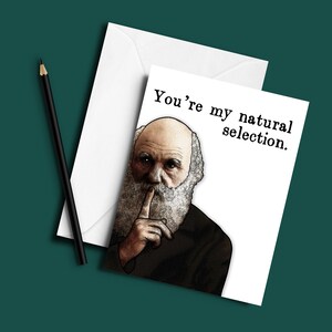 Carte Saint-Valentin/Amour Darwin Natural Selection