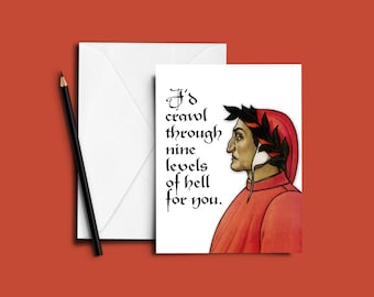 Dante's 9 Levels of Hell Valentine's Day / Love Card