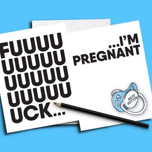 Carte Fuck je suis enceinte