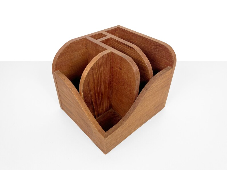 Vintage Danish Teak Desktop Organizer image 1