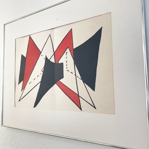 Alexander Calder Stabile II Lithograph for Dèrriere Le Miroir 1976 image 3