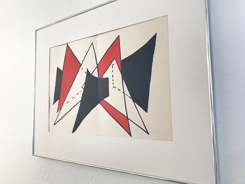 Alexander Calder Stabile II Lithograph for Dèrriere Le Miroir 1976 image 3