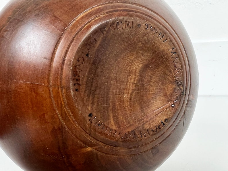 Vintage Kauri Turned Wood Vase image 9