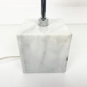 Koch and Lowy Marble Base Chrome Table Lamp image 5