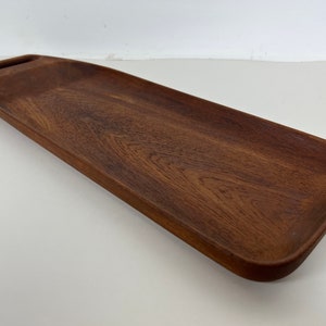 Danish Teak Tray with Handle by Bonniers image 2