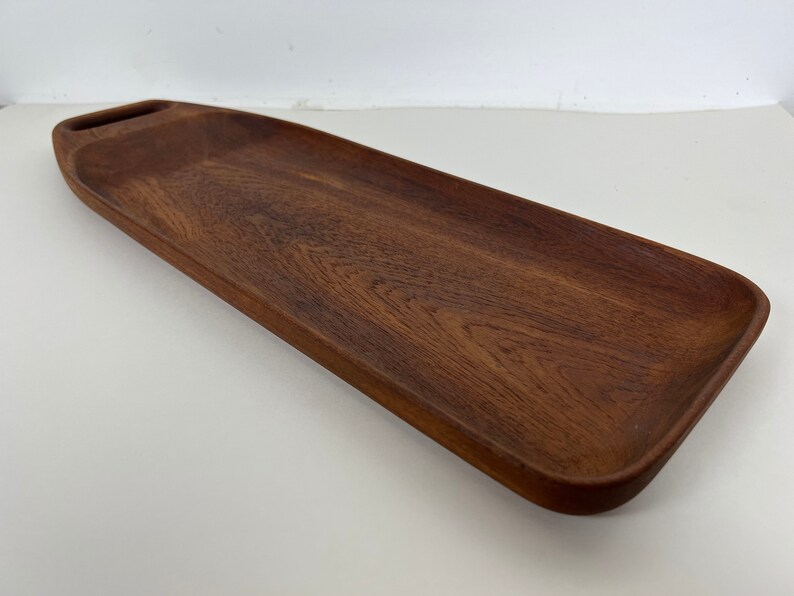 Danish Teak Tray with Handle by Bonniers image 2