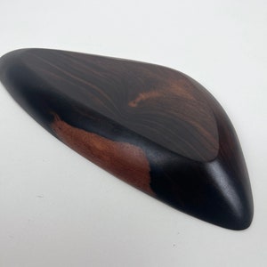 Vintage Brazilian Rosewood Divided Bowl image 6