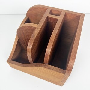 Vintage Danish Teak Desktop Organizer image 6