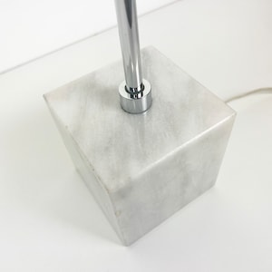 Koch and Lowy Marble Base Chrome Table Lamp image 7