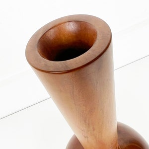 Vintage Kauri Turned Wood Vase image 7