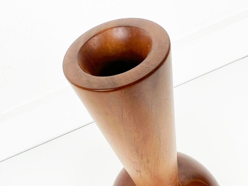 Vintage Kauri Turned Wood Vase image 7