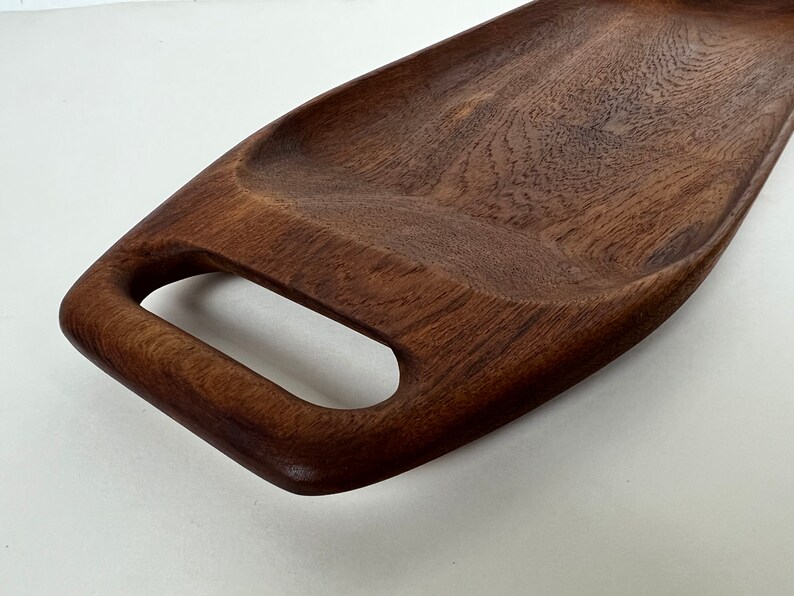 Danish Teak Tray with Handle by Bonniers image 3