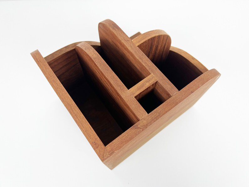 Vintage Danish Teak Desktop Organizer image 10