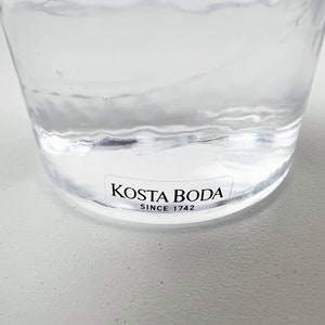 Kjell Engman Clear Glass Candleholder for Kosta Boda image 5