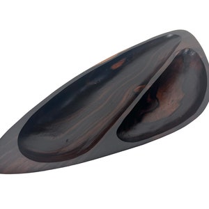 Vintage Brazilian Rosewood Divided Bowl image 1