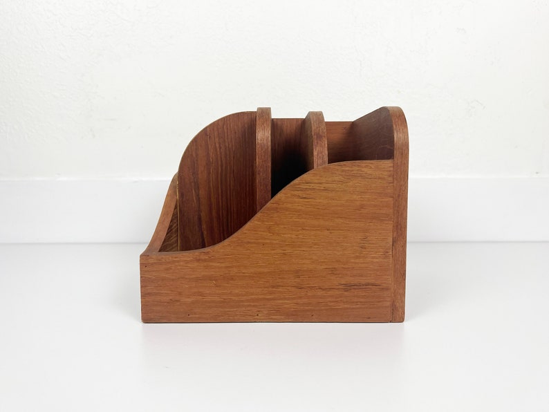 Vintage Danish Teak Desktop Organizer image 2