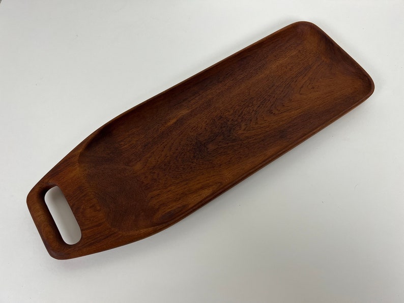 Danish Teak Tray with Handle by Bonniers image 5