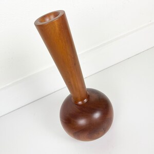 Vintage Kauri Turned Wood Vase image 2