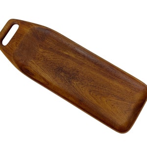 Danish Teak Tray with Handle by Bonniers