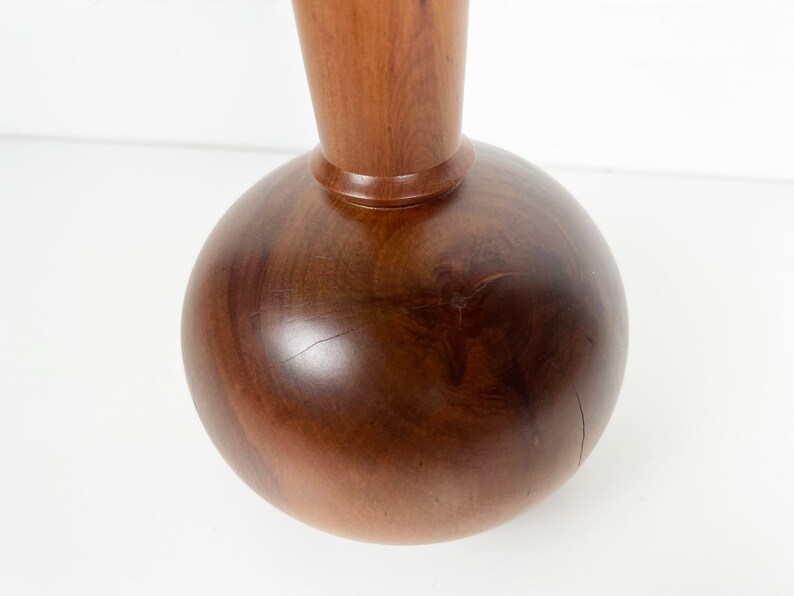Vintage Kauri Turned Wood Vase image 6