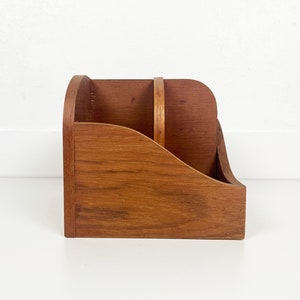 Vintage Danish Teak Desktop Organizer image 3