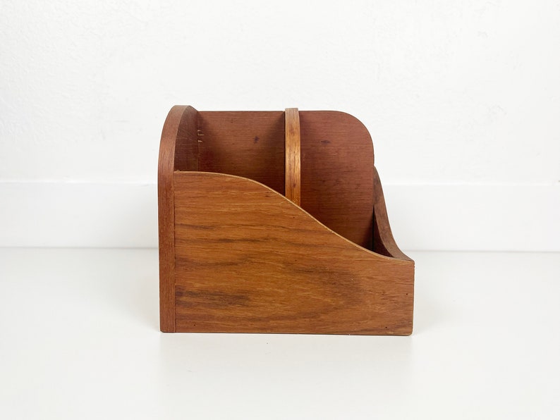 Vintage Danish Teak Desktop Organizer image 3