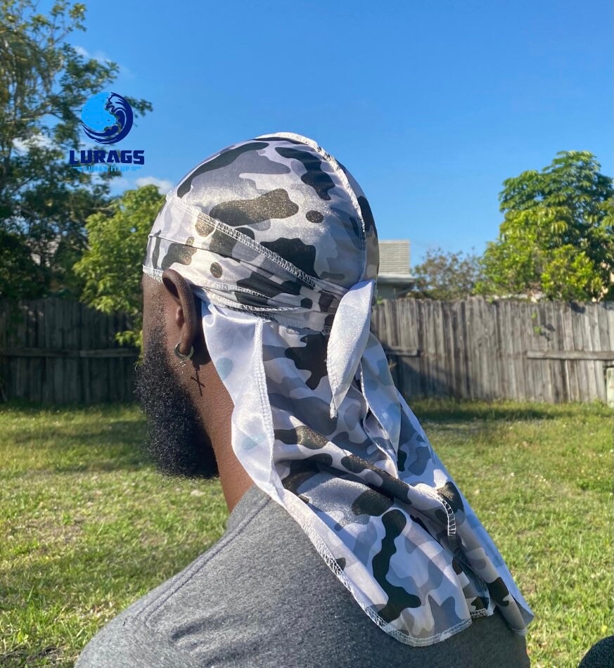 Grey silk Durag Etsy