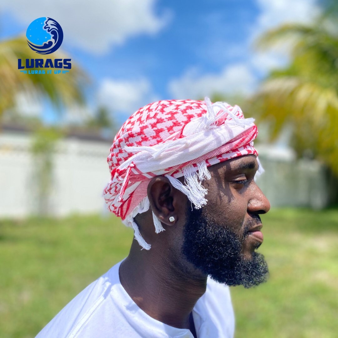 Red/White Turban